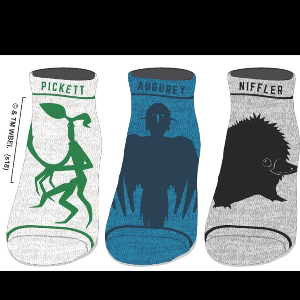 Harry Potter Fantastic Beasts Ankle Socks 6 pairs